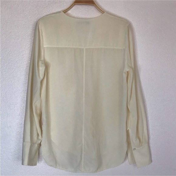 Thakoon 8 ivory silk long sleeve blouse off white silk - Picture 4 of 14